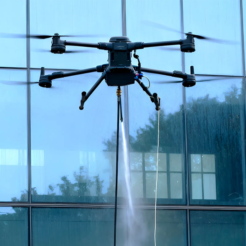 Gevelreiniging met drones